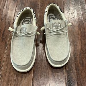 Worn once!  Hey Dude Shoes